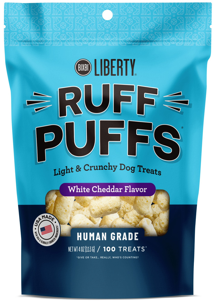 BIXBI RUFFPUFF WHT CHED ( 8 X 4 OZ   )