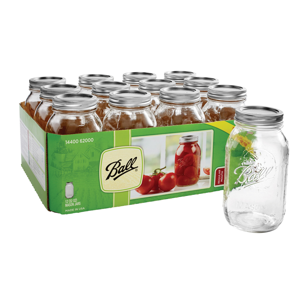 BALL REG MTH JAR W/LID ( 1 X 12 CT   )