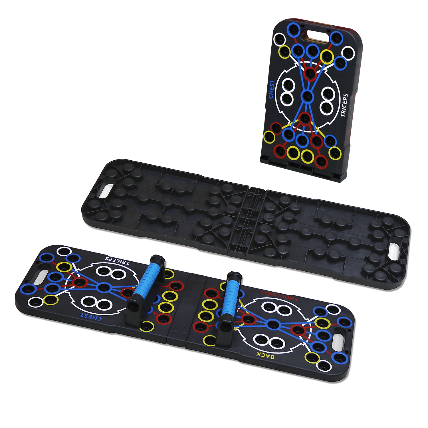Multifunctional Push Up Board Home Strength Training Equipment With 15 Fitness Accessories Pilates Bar Resistance Band Roller Wheel Full Body Workout thumbnail 2