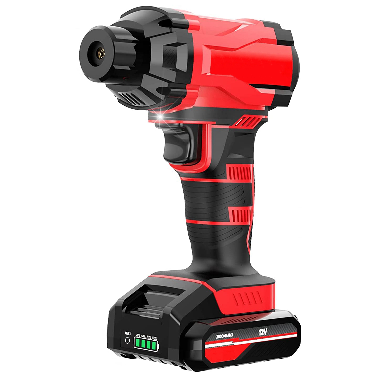 150PSI Cordless Car Tire Pump Rechargeable Tire Inflator 12V Portable Electric Air Compressor with LED Light for Car Bike Motorcycle Ball thumbnail 2