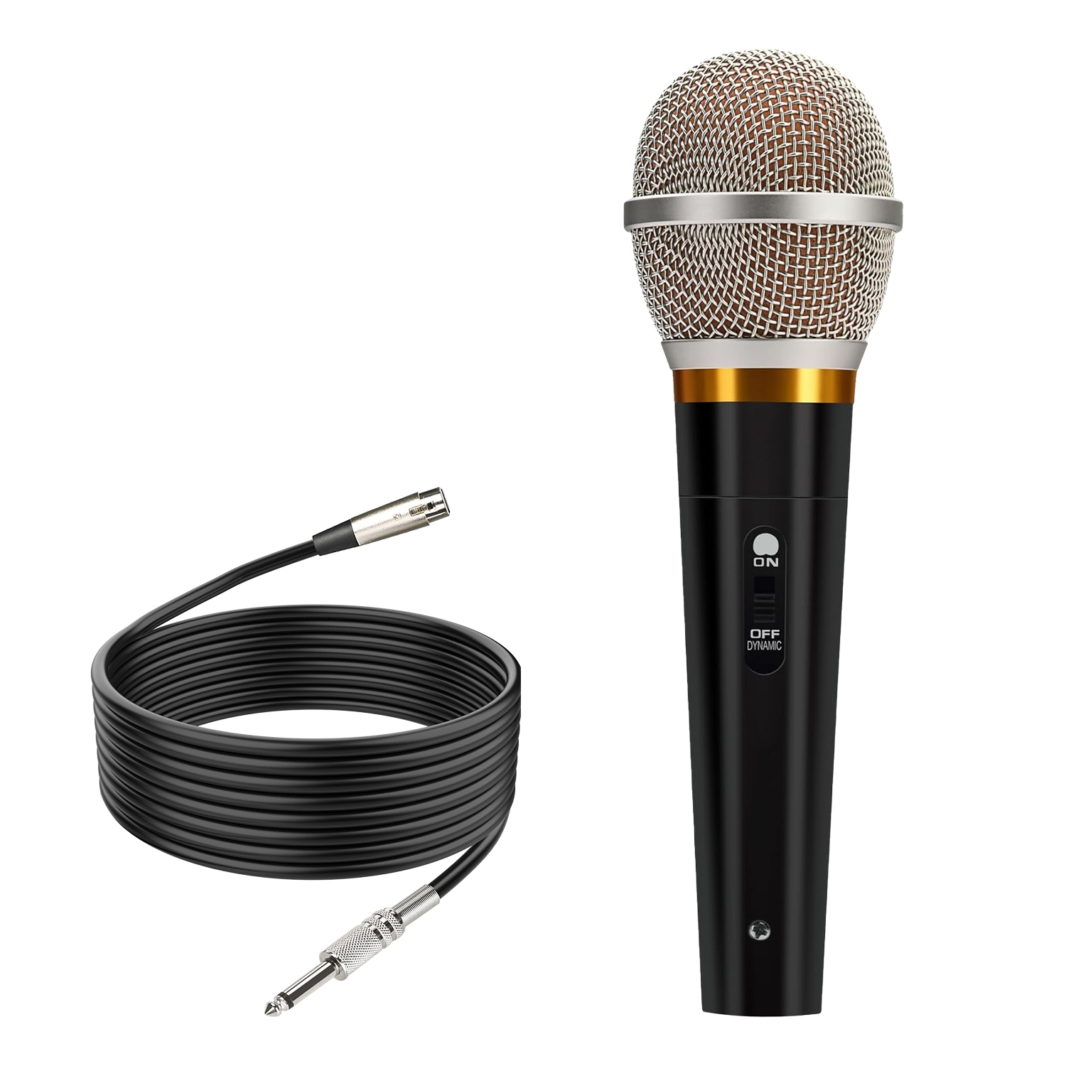 Handheld Dynamic Microphone Wired XLR Microphone with On/Off Switch 13ft Detachable XLR Cable Professional Studio & Live Performance Cardioid Mic for thumbnail 2