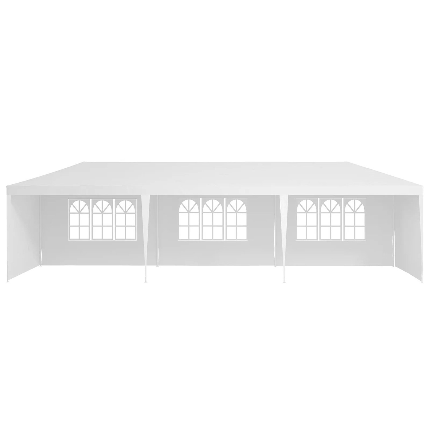 30?L × 10?W × 8.2?H Outdoor Waterproof Canopy Gazebo Patio Party Tent with 3 Window Sidewalls, 2 Zipper Walls for Wedding, Backyard Event & Temporary thumbnail 2