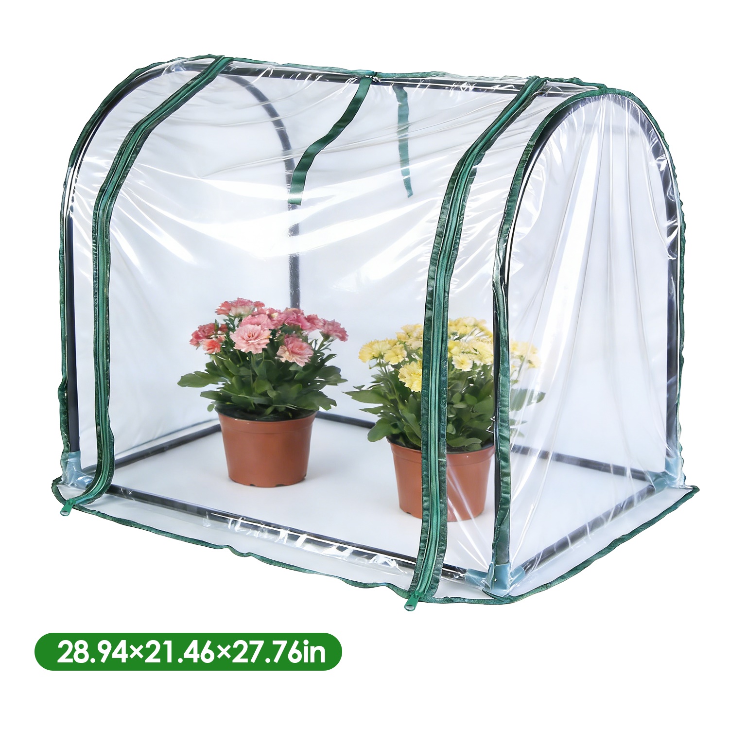 28.94" x 21.46" x 27.76" Tabletop Mini Greenhouse Portable Greenhouse for Spring Indoor Outdoor Garden Tent for Seed Starting Plant Protection Gardeni thumbnail 2
