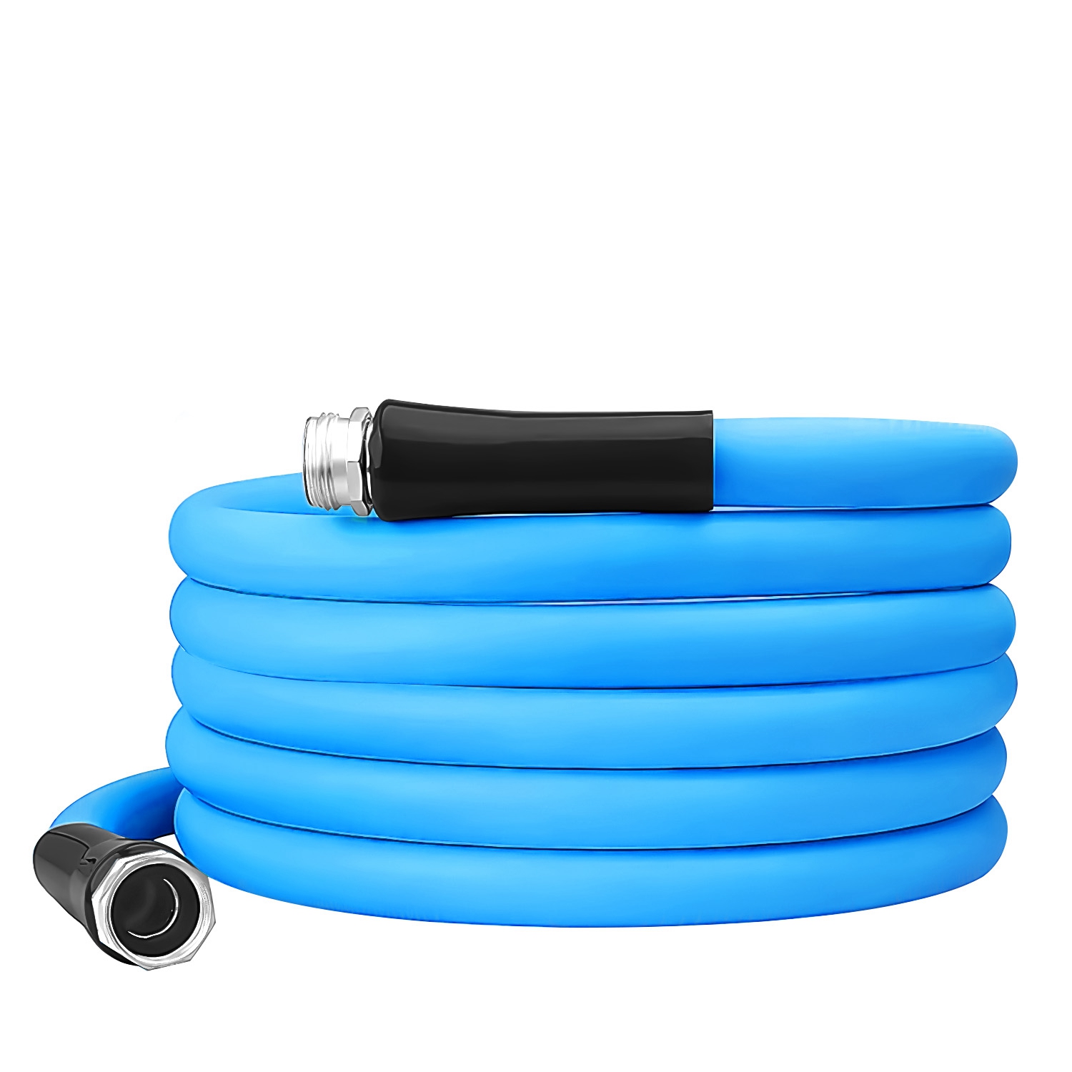 25FT/50FT 5/8" Non-Expanding Flexible Garden Hose Heavy Duty PVC Water Hose Leak-Resistant Kink-Free All-weather Burst 500PSI thumbnail 2
