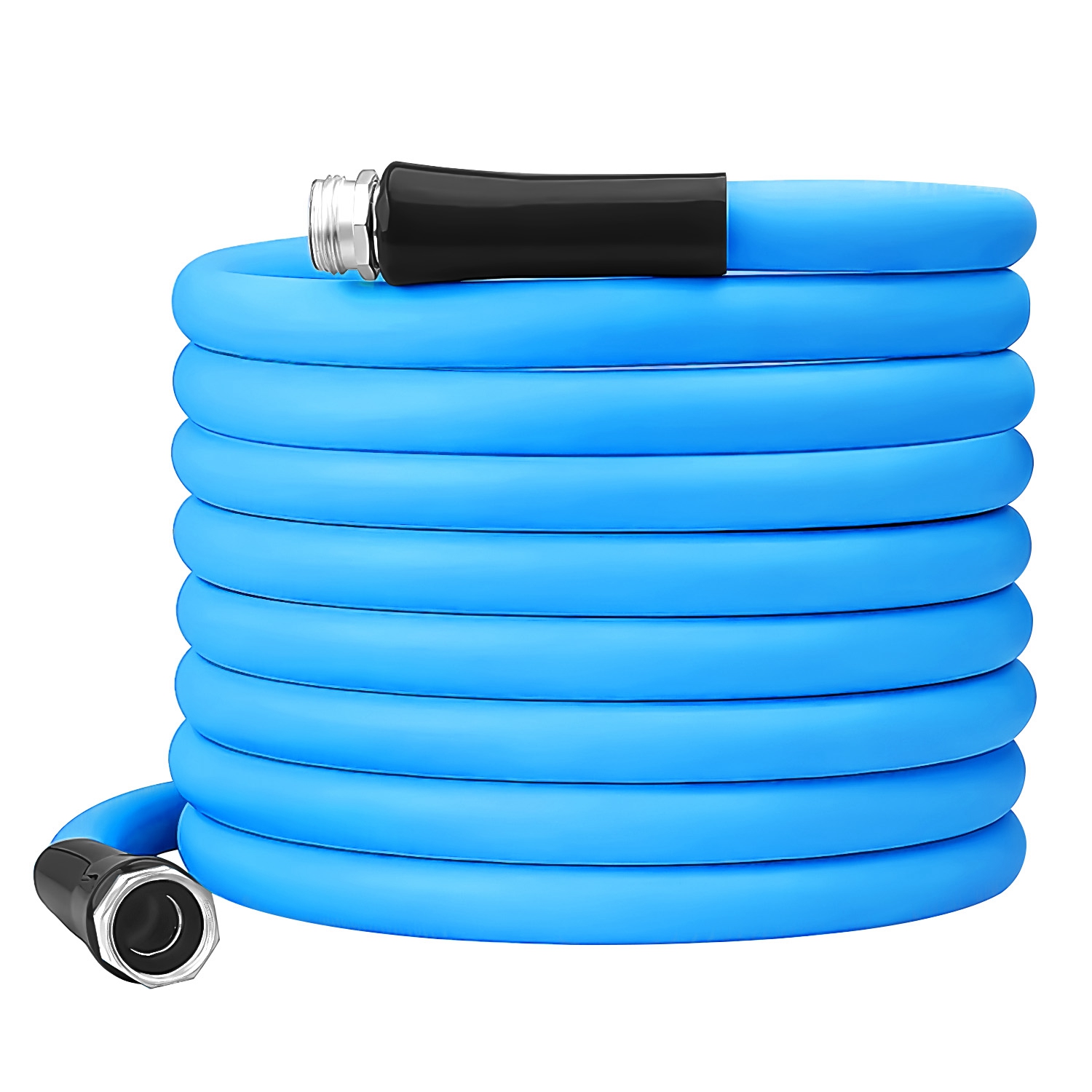 25FT/50FT 5/8" Non-Expanding Flexible Garden Hose Heavy Duty PVC Water Hose Leak-Resistant Kink-Free All-weather Burst 500PSI thumbnail 2