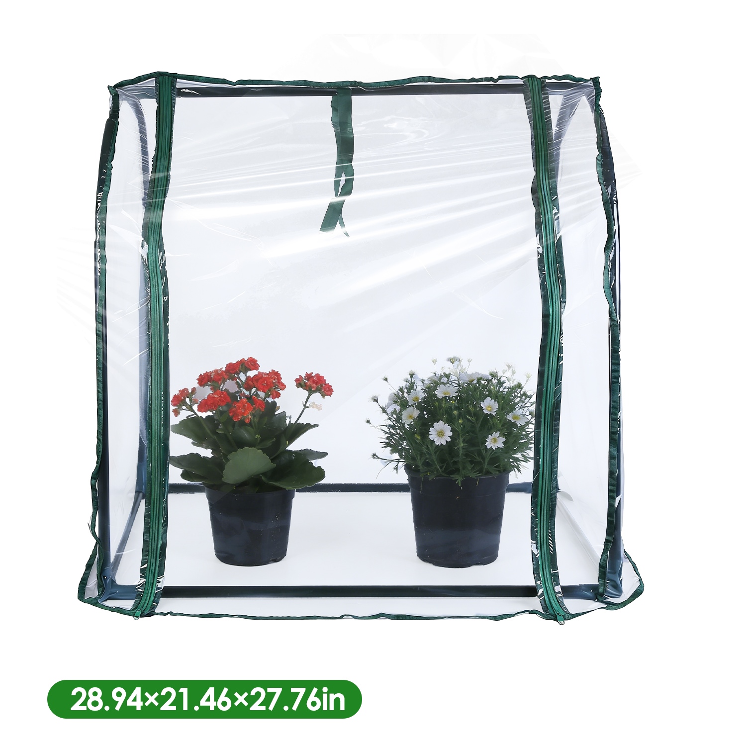 28.94" x 21.46" x 27.76" Tabletop Mini Greenhouse Portable Greenhouse for Spring Indoor Outdoor Garden Tent for Seed Starting Plant Protection Gardeni thumbnail 3