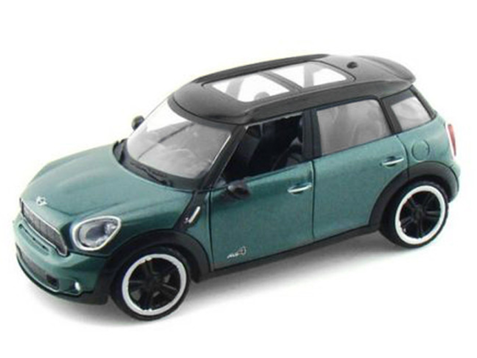 Mini Cooper S Countryman Oxford Green 1/24 Diecast Car Model by Motormax thumbnail 2