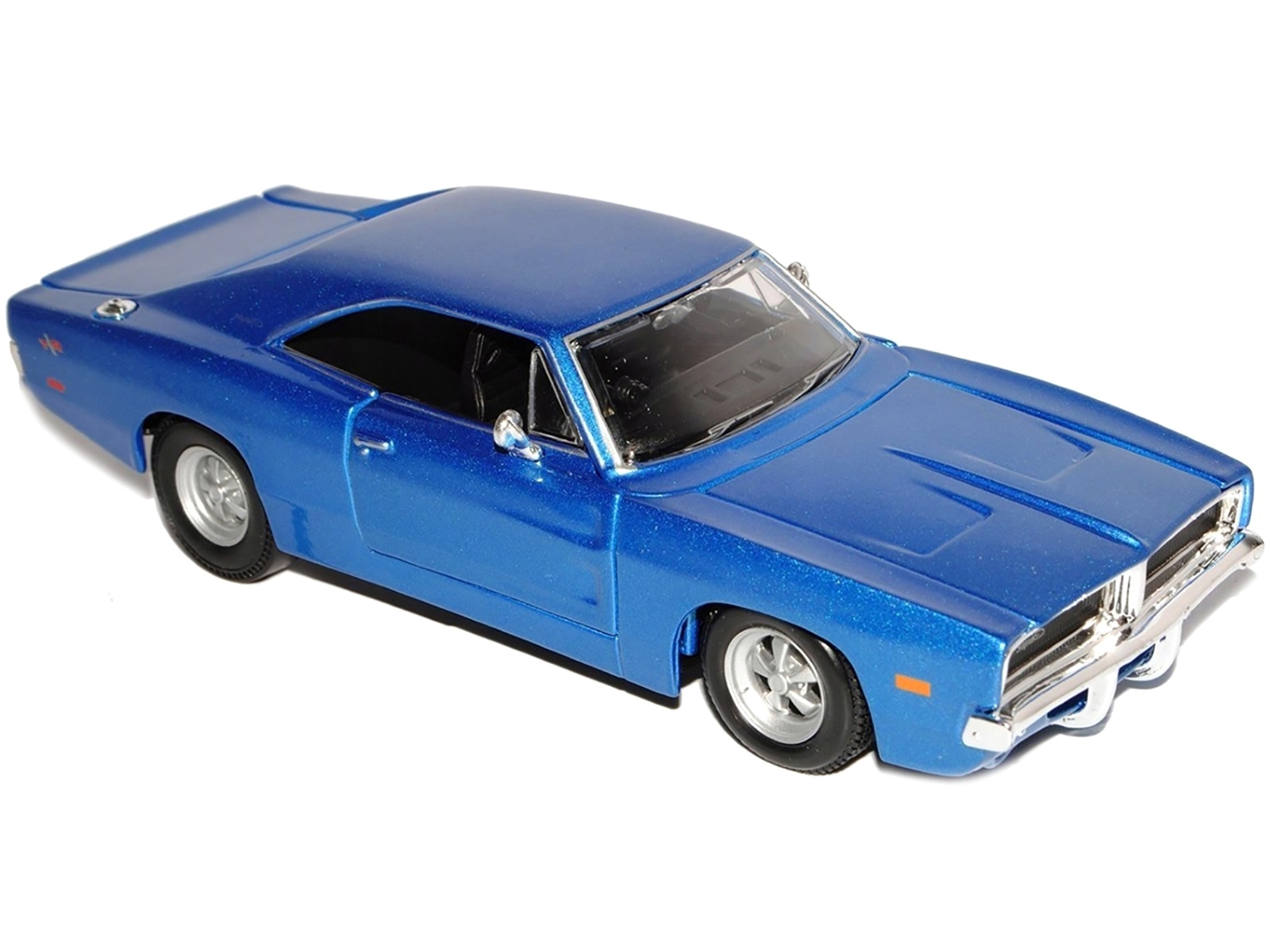 1969 Dodge Charger R/T Hemi Blue 1/25 Diecast Model Car by Maisto thumbnail 2