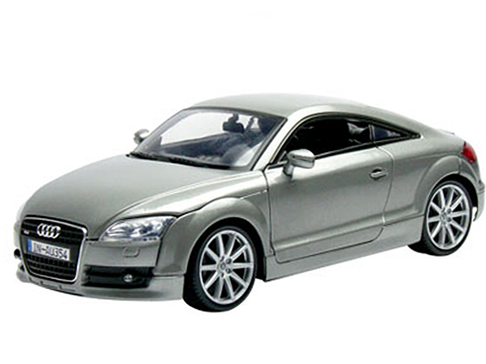 2007 Audi TT Coupe Grey 1/18 Diecast Car Model by Motormax thumbnail 2