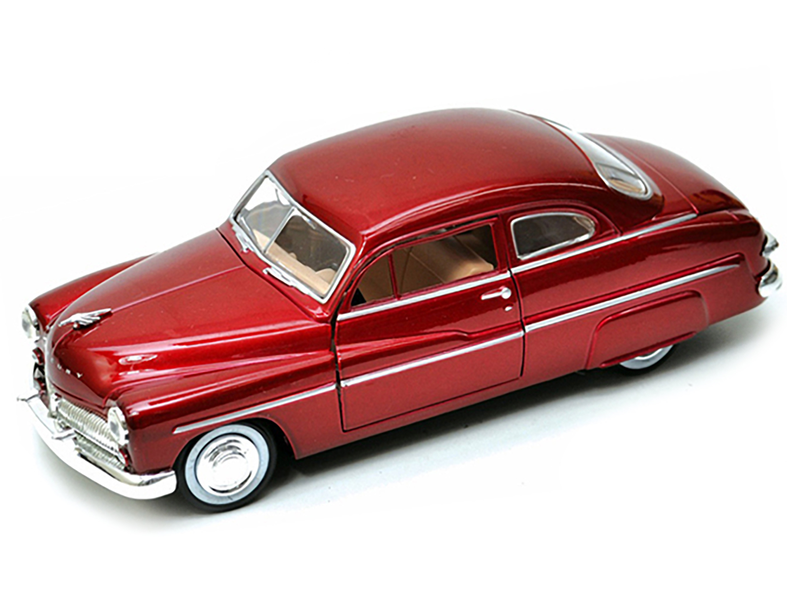 1949 Mercury Red 1/24 Diecast Model Car by Motormax thumbnail 2