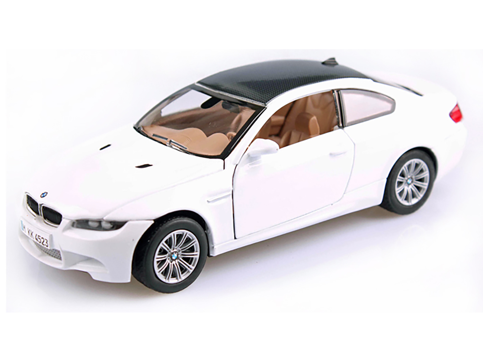BMW M3 E92 Coupe White 1/24 Diecast Model Car by Motormax thumbnail 2