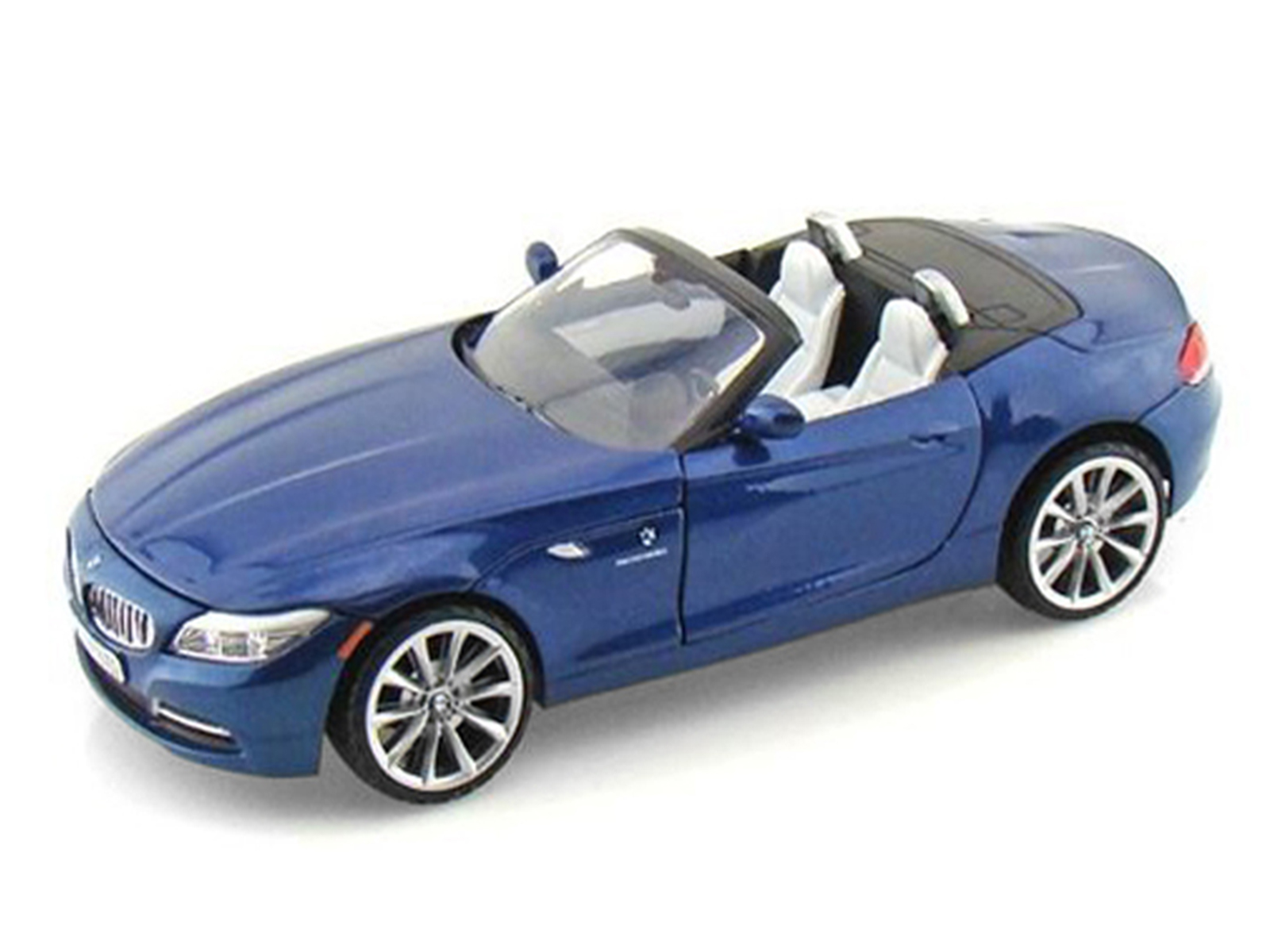 2010 BMW Z4 Convertible Blue 1/24 Diecast Model Car by Motormax thumbnail 2