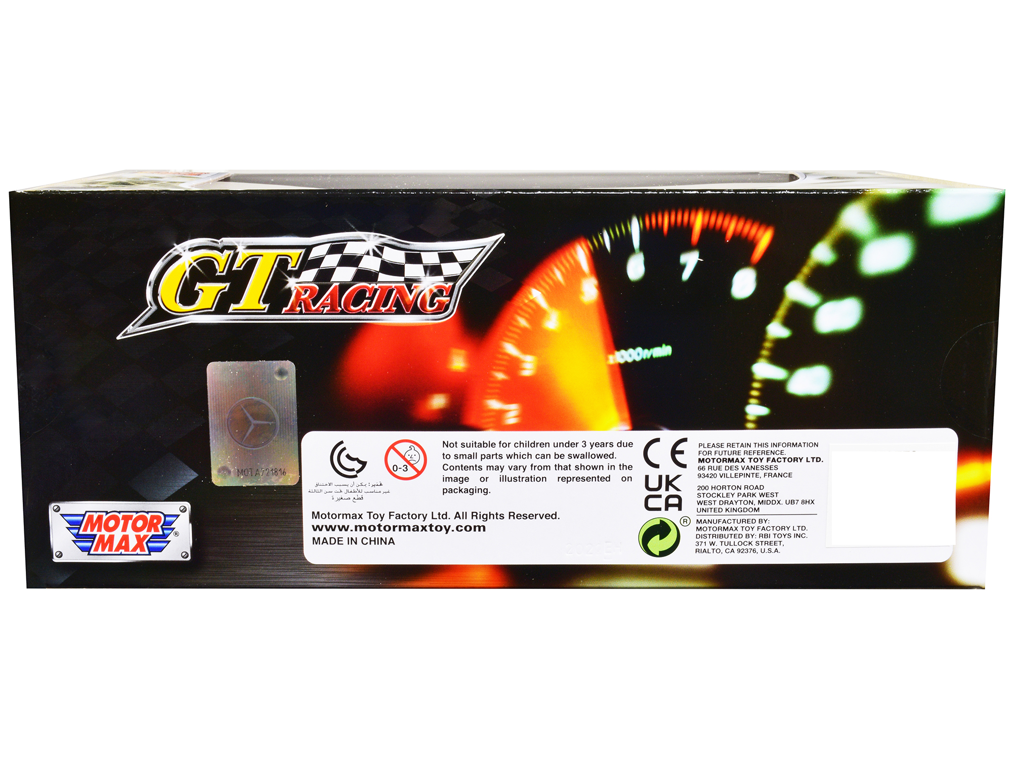 Mazda RX-8 #5 Green "GT Racing" Series 1/24 Diecast Model Car by Motormax thumbnail 3