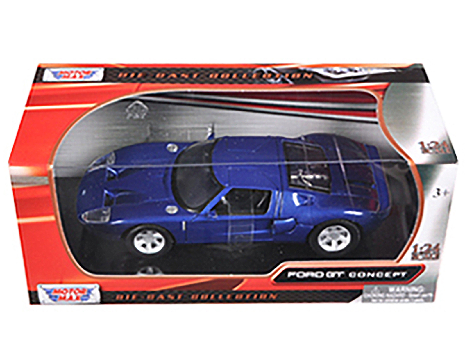 Ford GT Blue 1/24 Diecast Car Model by Motormax thumbnail 3
