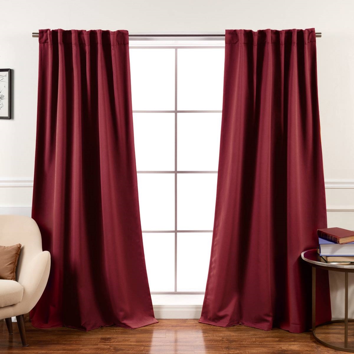 52 x 120 inch Solid Navy Blue Thermal Blackout Curtain Panels - Set of 2 thumbnail 15