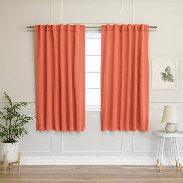 52 x 120 inch Solid Navy Blue Thermal Blackout Curtain Panels - Set of 2 thumbnail 10