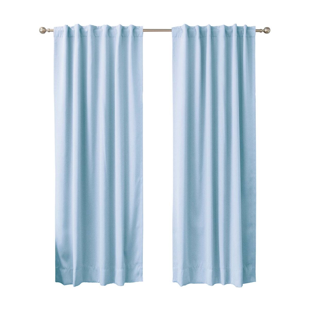 52 x 120 inch Solid Navy Blue Thermal Blackout Curtain Panels - Set of 2 thumbnail 20