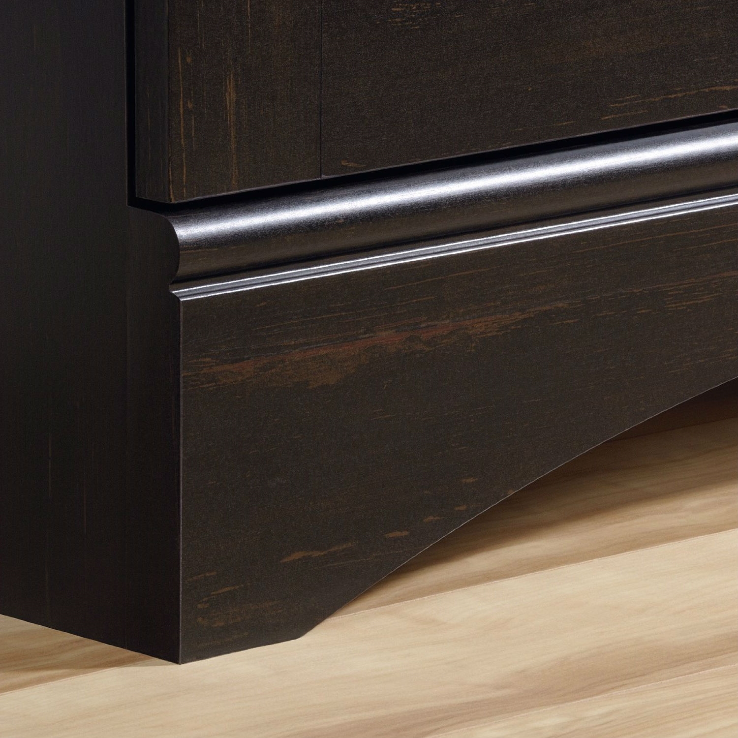Multi-Purpose Wardrobe Armoire Storage Cabinet in Dark Brown Antique Wood Finish thumbnail 3