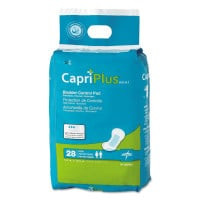 Medline Capri Plus Bladder Control Pads, Extra Plus, 6.5" x 13.5", 28/Pack, 6/Carton (BCPE02CT) thumbnail 4