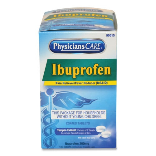 PhysiciansCare Ibuprofen Medication, Two-Pack, 50 Packs/Box (90015) thumbnail 3