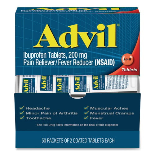 Advil Ibuprofen Tablets, Two-Pack, 50 Packs/Box (BXAVL50BX) thumbnail 2