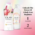 Olay Fresh Outlast Women's Body Wash, White Strawberry & Mint, 22 fl oz thumbnail 7