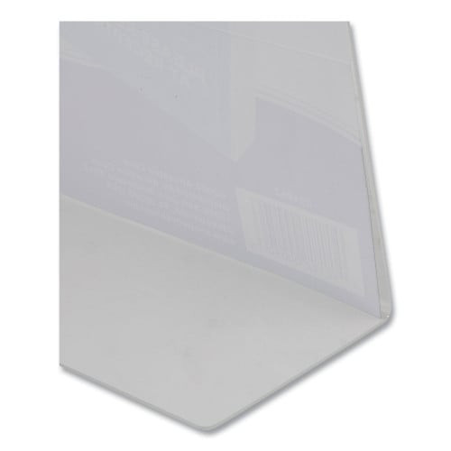 NuDell Clear Plastic Slanted L-Shaped Countertop Sign Holder, Side-Load, Horizontal/Vertical Orientation, 8.5 x 11 Insert (35485Z) thumbnail 5