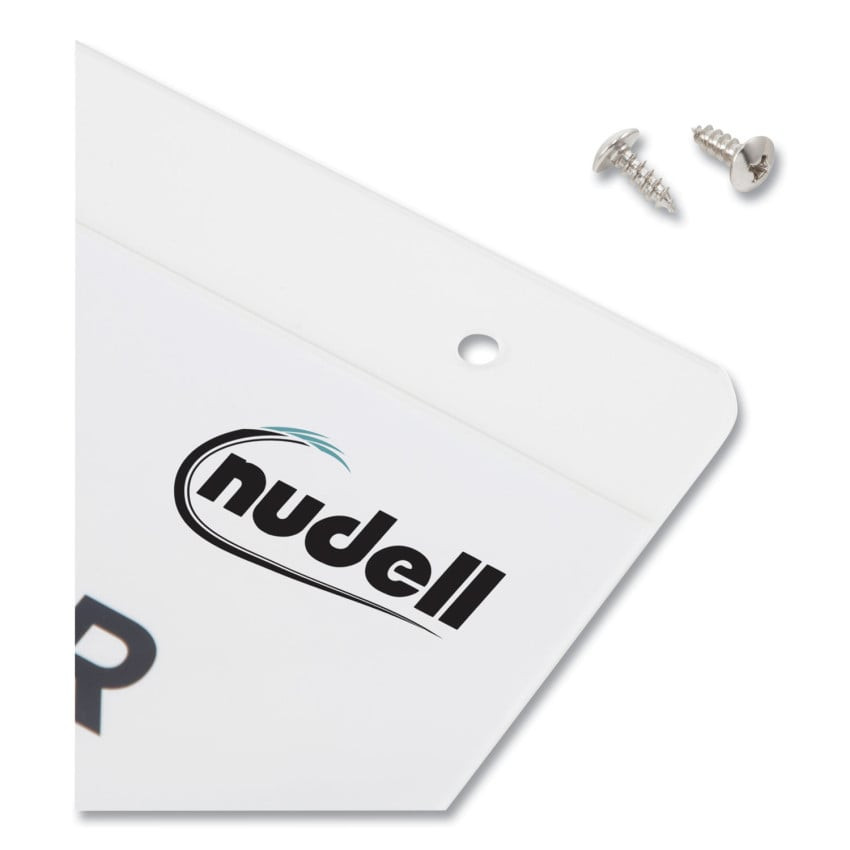 NuDell Clear Plastic Vertical-Orientation Wall Sign Holder with Mounting Screws, Quick-Change Insert System, 8.5 x 11 Insert (38011Z) thumbnail 4