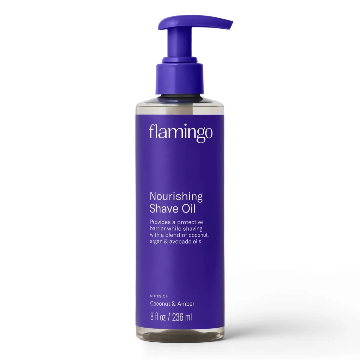 Flamingo Women's Nourishing Shave Oil, Coconut and Amber, 8 oz