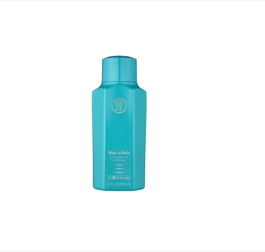 TPH BY TARAJI Make it Rain Hydrating Deep Conditioner With Aloe Vera, Avocado Oil, & Moringa Oil For All Hair Types | Detangler For Curly, Coily & Wavy Hair | Color Safe & Sulfate Free, 12 oz.