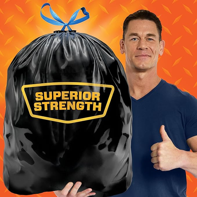Hefty Ultra Strong 33 gallon Trash Bags, Large Trash Bags, Black, White Pine Breeze Scent, 40 Bags thumbnail 3