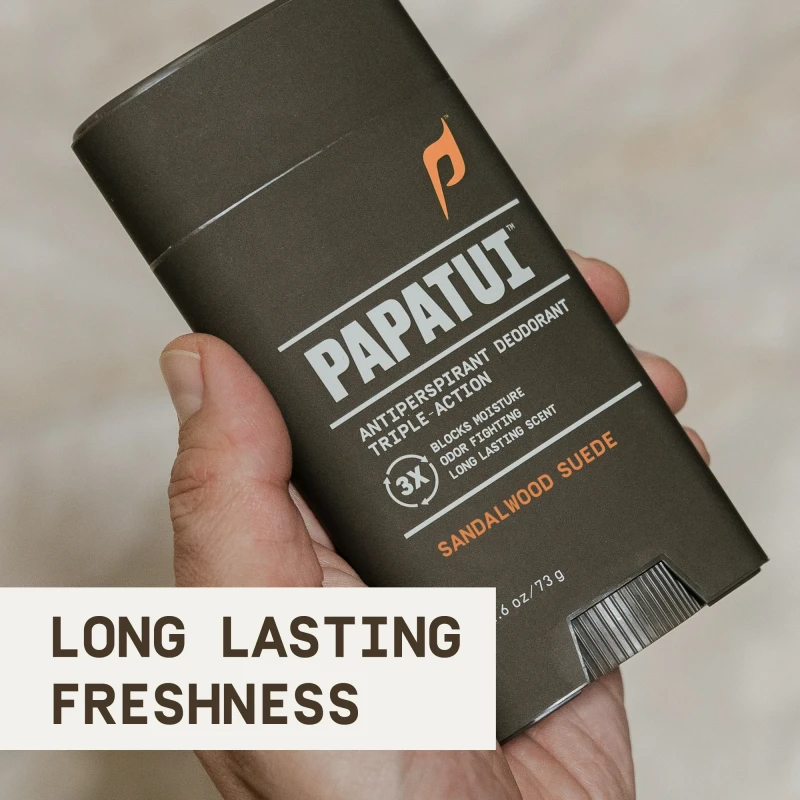 Papatui Triple Action Complex Men's 48-Hour Antiperspirant and Deodorant, Sandalwood Suede, 2.6 oz thumbnail 2
