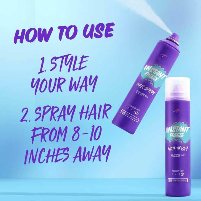 Aussie Instant Freeze Hair Spray for Curly Hair, Straight Hair, and Wavy Hair, 10 oz Unisex thumbnail 3