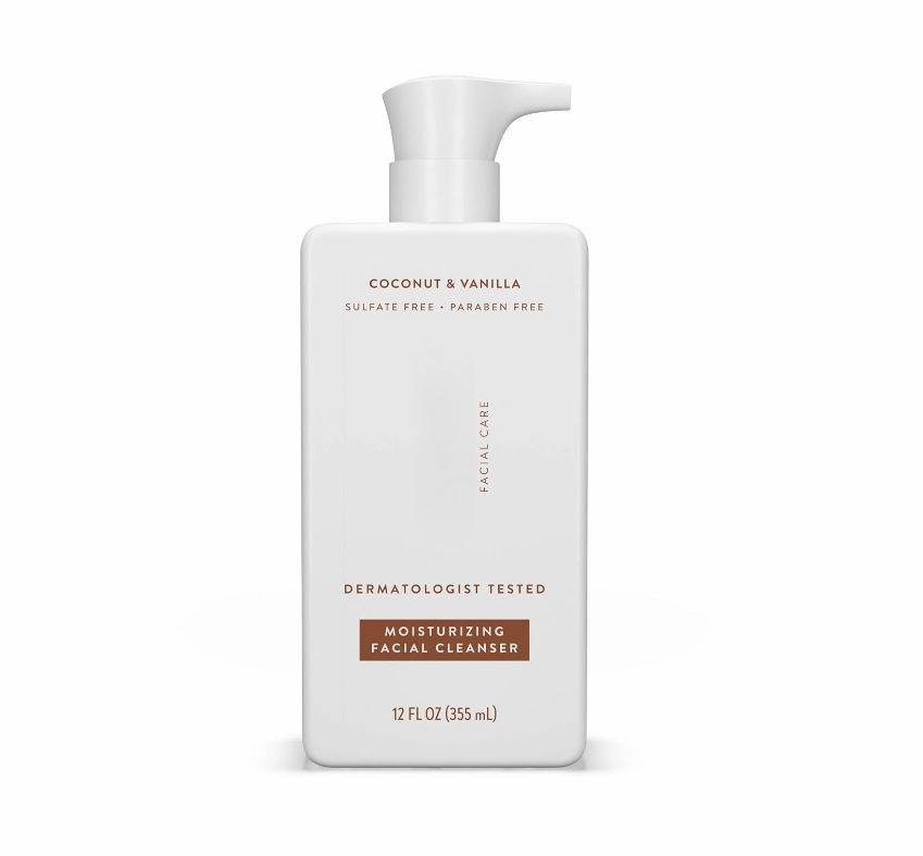 Newly Moisturizing Facial Cleanser, Coconut & Vanilla, Sulfate Free, for All Skin Types, 12 fl oz