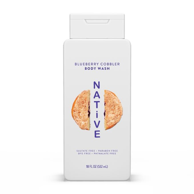 Native Blueberry Cobbler Body Wash 18oz (1 Pack)