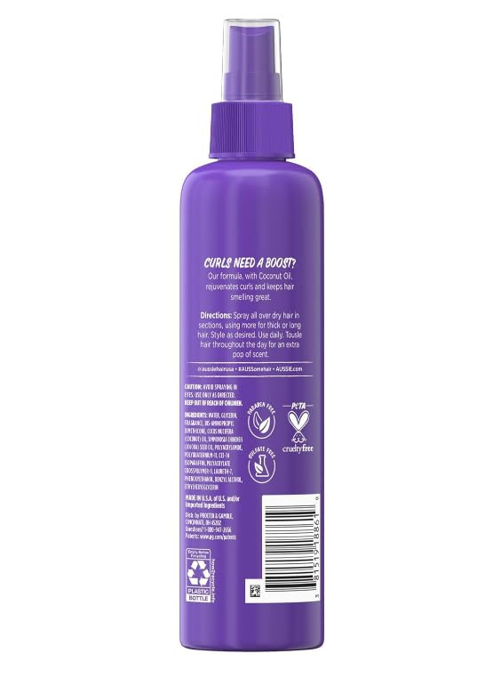 Aussie Miracle Curls 2nd Day Curl Activator Spray Gel, 8.5 fl oz (2 Pack) thumbnail 4