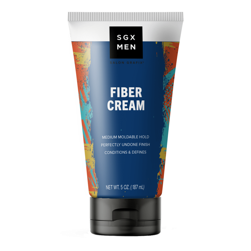SGX NYC Men's Fiber Cream, for All Hair Types, Medium Hold, 5 oz