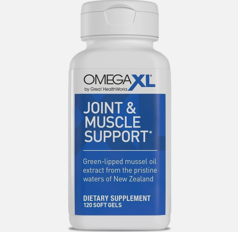 Omega XL 120 Capsules - Green Lipped Mussel Omega-3 Joint Relief Supplement USA