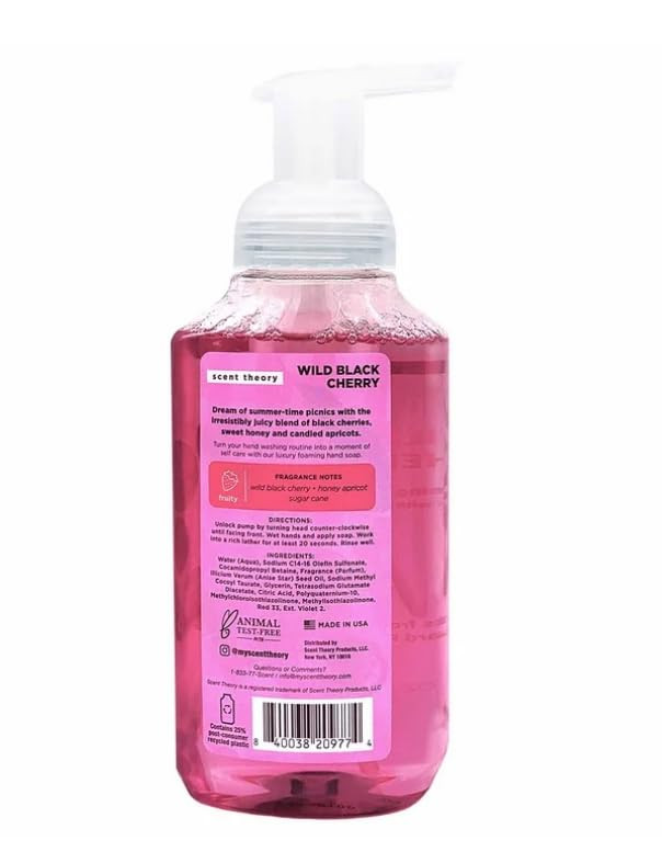 Scent The~ory Foaming Hand Soap, Wild Black Cherry, 11 fl oz (1 pack) thumbnail 5