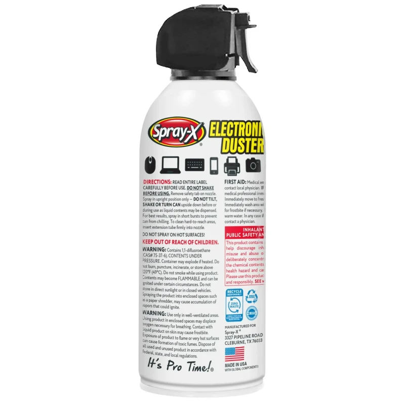 Spray X Electronics Duster 10oz thumbnail 2