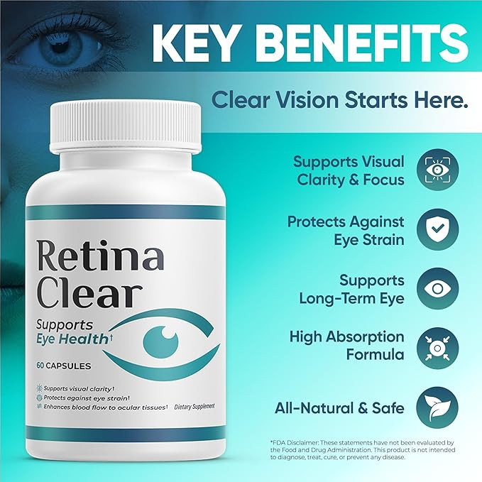 5-Pack Retina Clear Capsules, RetinaClear Supports Eye Health - 300 Capsules thumbnail 3