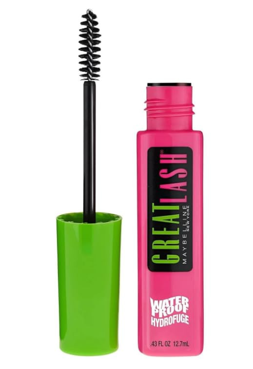 Maybelline Great Lash Waterproof Mascara, Brownish Black, 0.43 fl. oz.