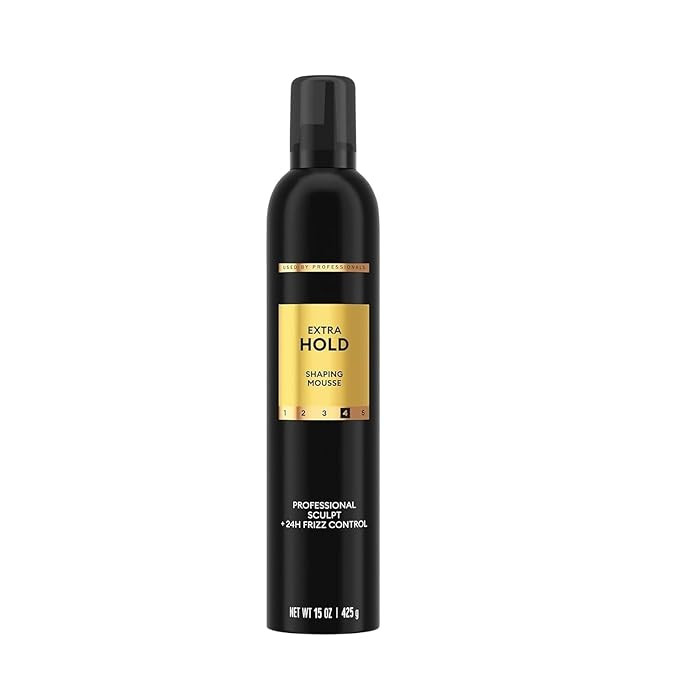 Tresemme Extra Hold Volumizing Hair Mousse 24H Touchable Hold & Volume with Pro Lock Tech, 15 oz