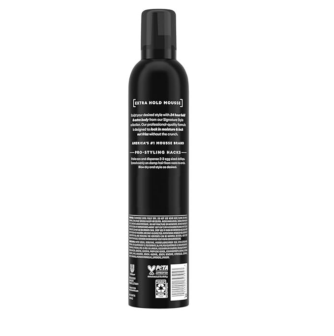 Tresemme Extra Hold Volumizing Hair Mousse 24H Touchable Hold & Volume with Pro Lock Tech, 15 oz thumbnail 3