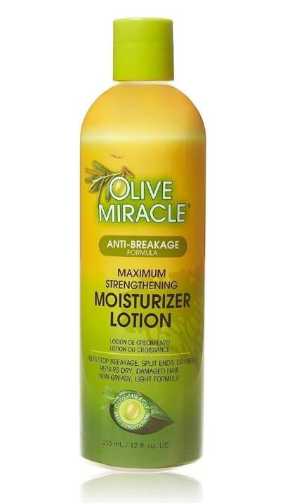 African Pride Olive Miracle Anti-Breakage Moisturizer Lotion, 12 fl oz