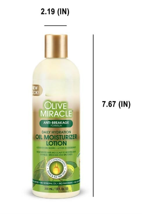 African Pride Olive Miracle Anti-Breakage Moisturizer Lotion, 12 fl oz thumbnail 4