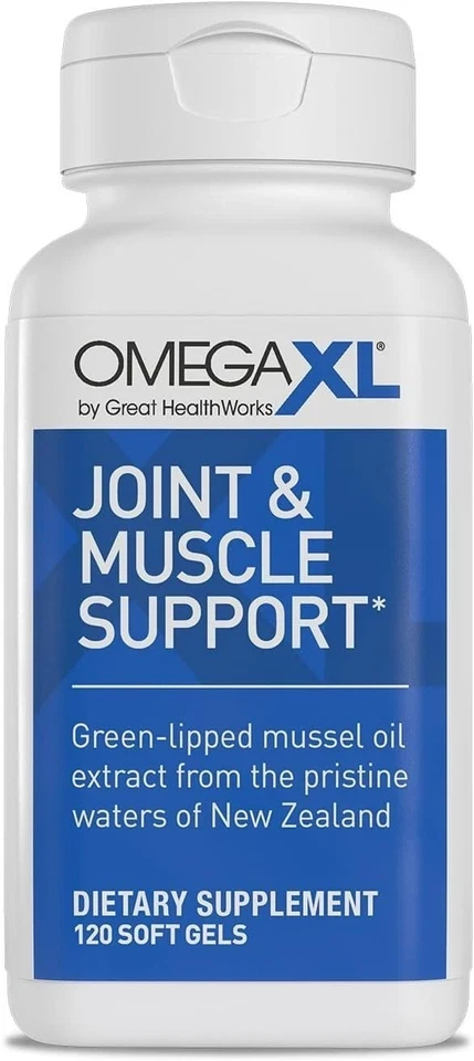 Omega XL 120 Capsules - Green Lipped Mussel Omega-3 Joint Relief Supplement USA thumbnail 5