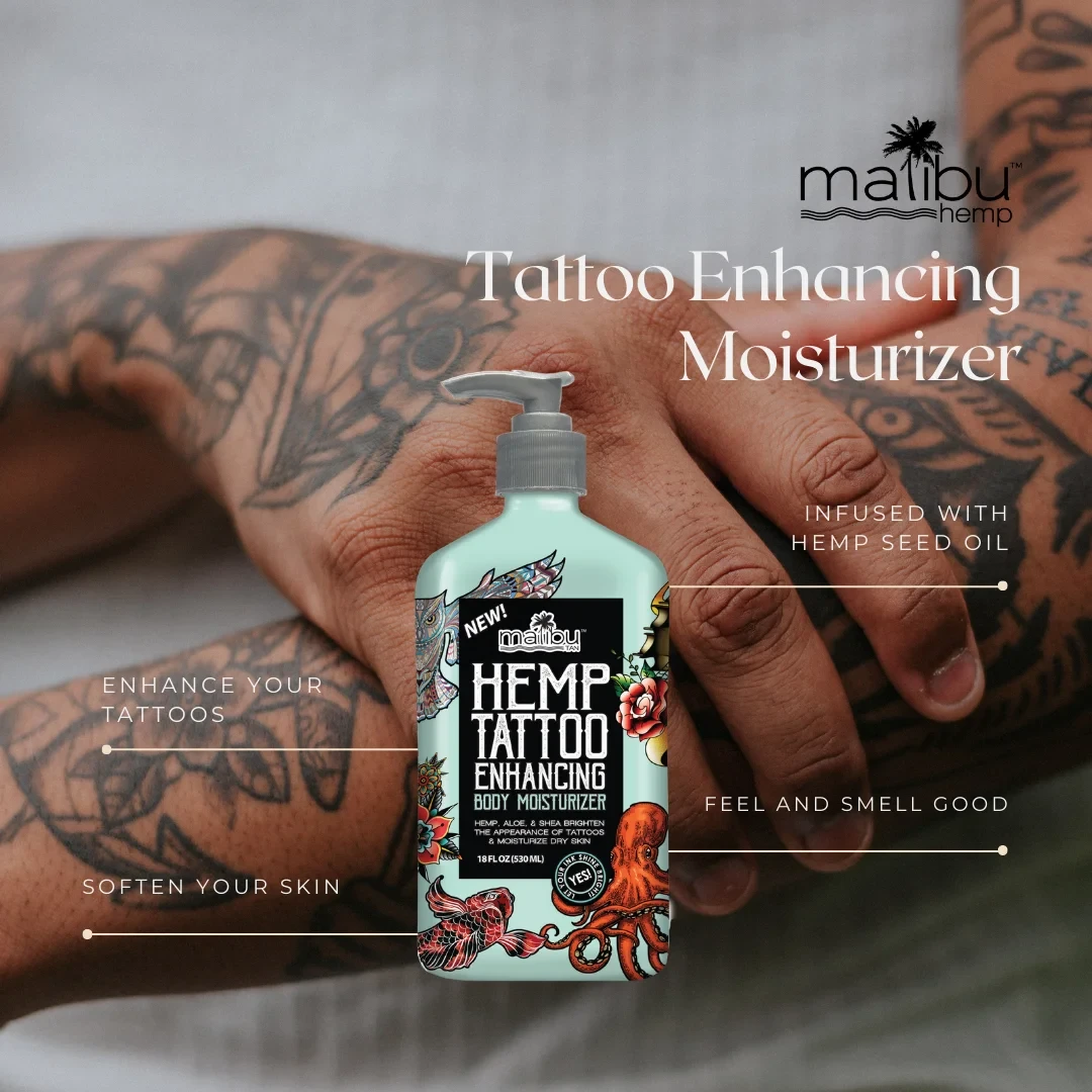 Malibu Hemp Tan Tattoo Enhancing Body Moisturizing Lotion, 12 fl. oz. thumbnail 4