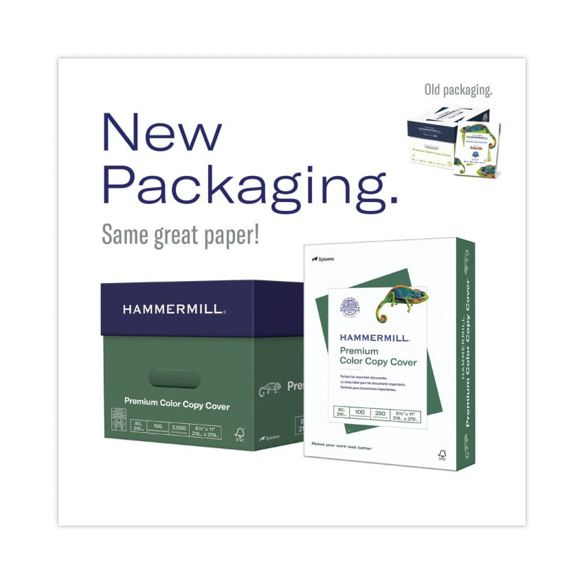 Hammermill Premium Color Copy Cover, 100 Bright, 80 lb Cover Weight, 18 x 12, 250 Sheets/Pack, 4 Packs/Carton (133200) thumbnail 7