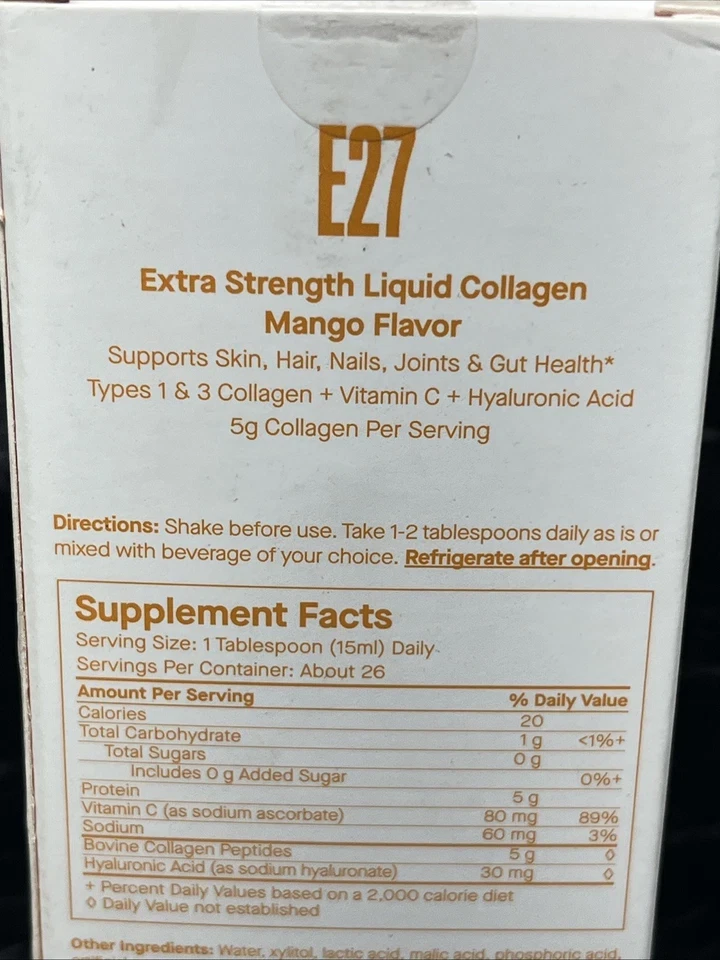 Spoiled Child E27 Mango EXTRA STRENGTH Liquid COLLAGEN new 13.5oz thumbnail 7
